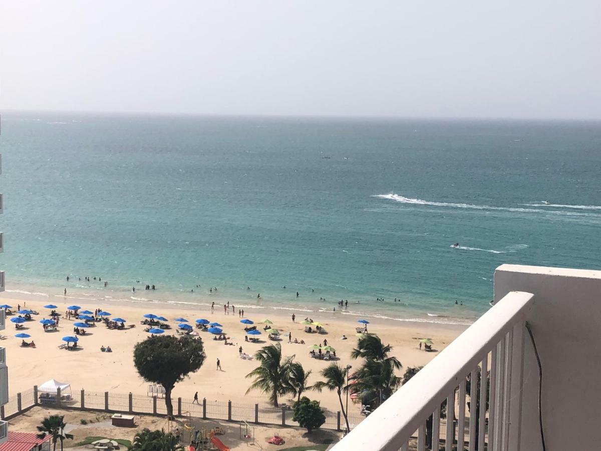 Beach Front Beach View 1 Bedroom 2Bathroom Coral Beach Apt San Juan Exterior foto